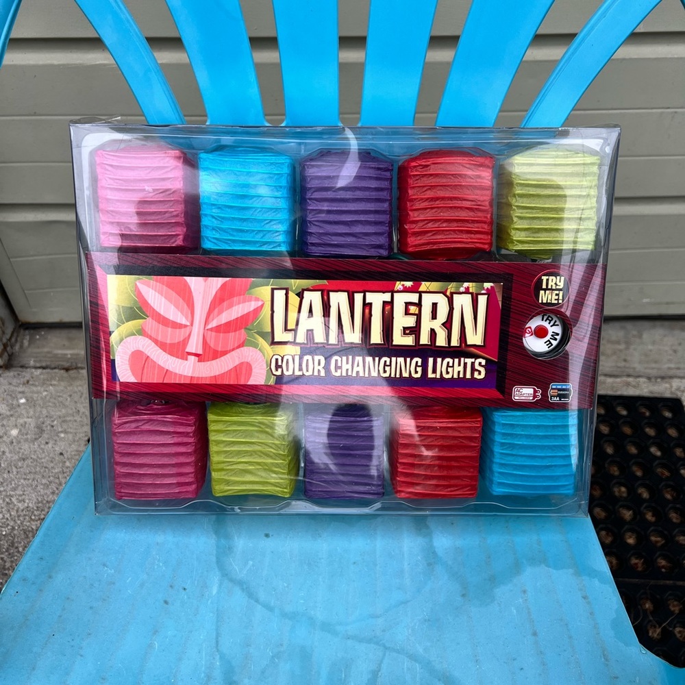 String of colored lanterns